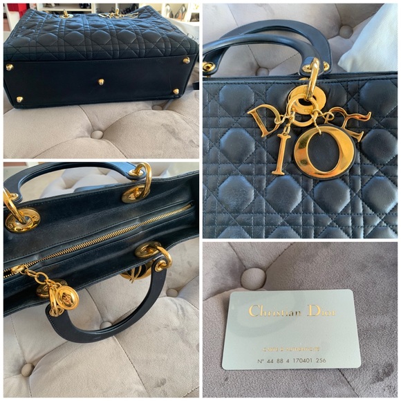 🚫⛔️SOLD⛔️🚫CHRISTIAN DIOR Cannage Large Lady Dior - Picture 4 of 8